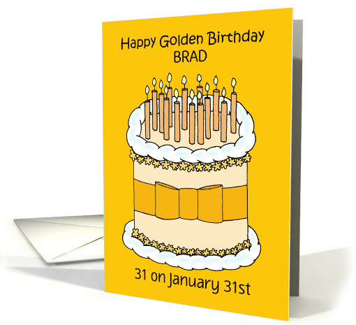 Golden Birthday 31 on the 31st to Personalize Any Name card (1580716)