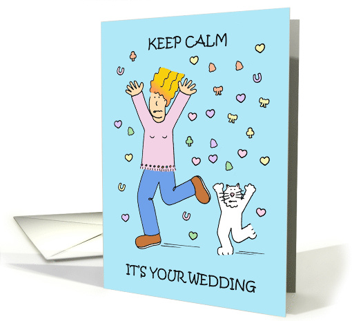 Wedding Planning Encouragement Humorous Cartoon Bridezilla. card
