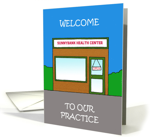 Welcome To Our Health Centre Practice to Personalize any Name card