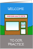 Welcome To Our Health Centre Practice to Personalize any Name card