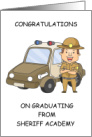 Congratulations on Graduation from Sheriff Academy card