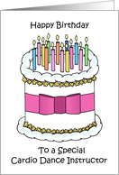 Happy Birthday to Cardio Dance Instructor card