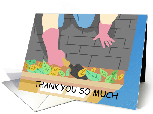 Thank you for Cleaning the Gutters Illustration card (1593782)