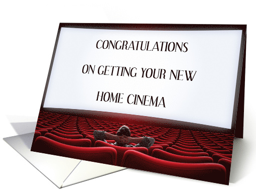 Congratulations On Getting Your New Home Cinema Theatre card (1598336)