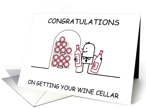 Congratulations On New Wine Cellar Tasting Room card (1598338)