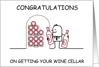 Congratulations On New Wine Cellar Tasting Room card