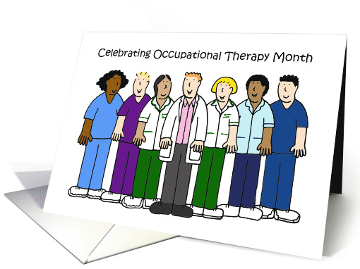 Occupational Therapy Month Cartoon Group of Occuapational... (1604624)