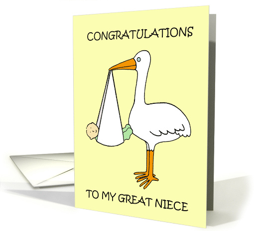 Gongratulations to Great Niece on Birth of My Great Great Niece. card