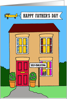 Coronavirus Self-isolation Happy Father’s Day Cartoon House card