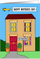 Coronavirus Self-isolation Happy Mother’s Day Cartoon House card