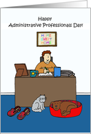 Coronavirus Self-isolating Happy Administrative Professionals Day card