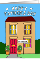 Coronavirus Self-isolating Happy Father’s Day Cartoon House card