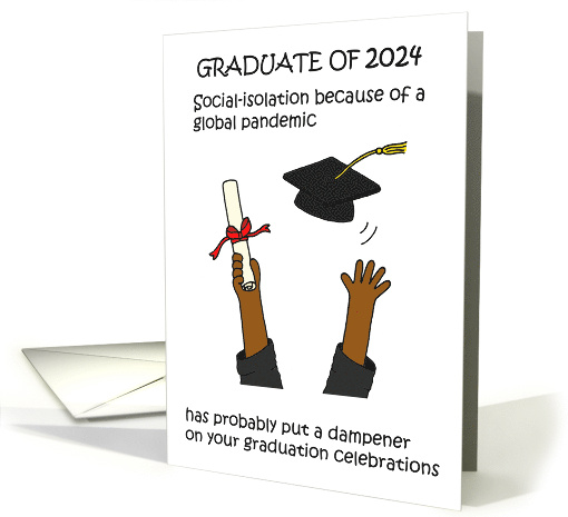 Coronavirus Graduation 2024 Congratulations African American card