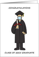 Coronavirus Graduation 2024 Congratulations For Him Cartoon Humor card