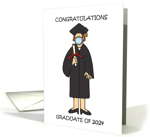 Coronavirus Graduation 2024 Congratulations For Her Cartoon Humor card