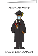 Coronavirus Graduation 2024 Congratulations African American Male card