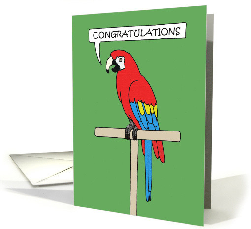 Congratulations on New Pet Bird Macaw Parrot card (1617356)
