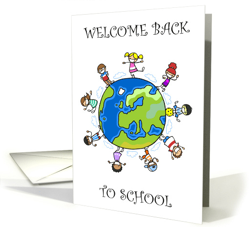 Covid 19 Back to School for Children Around the World card (1633338)
