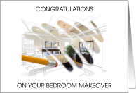 Congratulations on Bedroom Makeover card
