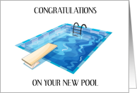 Congratulations on Your New Pool card