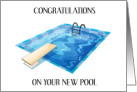 Congratulations on Your New Pool card