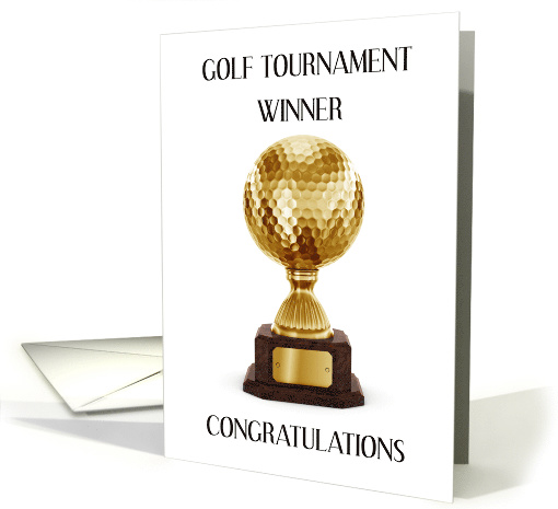 Golf Tournament Winner Congratulations card (1642716)