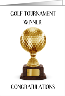 Golf Tournament Winner Congratulations card