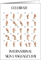 International Sign Languages Day September 23rd card