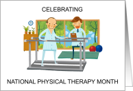 National Physical Therapy Month October card