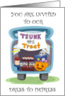 Trunk or Treat Invitation Halloween Spooky Fun card