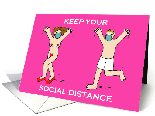 Covid 19 Happy Valentine's Day Socially Distanced Adult... (1660012)