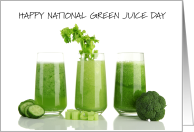 National Green Juice Day January 26th Green Smoothies card