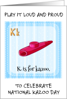 National Kazoo Day January 28th card