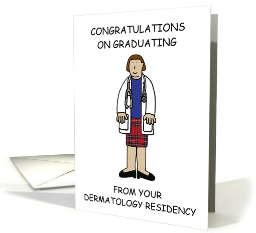 Congratulations on Graduation from Dermatology Residency for Her card