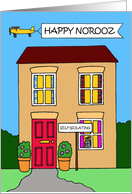 Covid 19 Happy Nooroz Self Isolation Cartoon House Humor card