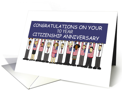 American Citizenship Anniversary Congratulations to Customize card