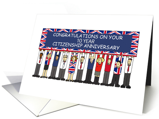UK Citizenship Anniversary Congratulations to Customize card (1677138)