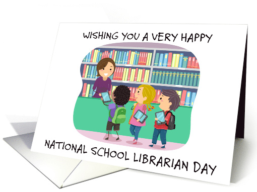 Nationl School Librarian Day April 4th Child Borrowers card (1679672)