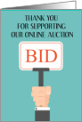 Thank You for Supporting Our Online Auction card