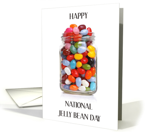 National Jelly Bean Day April 22nd Jar of Candy card (1681718)