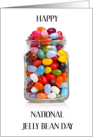 National Jelly Bean Day April 22nd Jar of Candy card