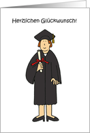 Congratulations on Graduating in German for Her card