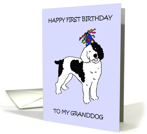 Happy First Birthday to Granddog Sheepadoodle card (1686124)
