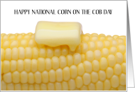 National Corn on the Cob Day June 11th card