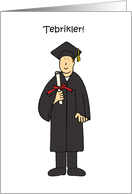 Graduation Congratulations in Turkish for Him Tebrikler card