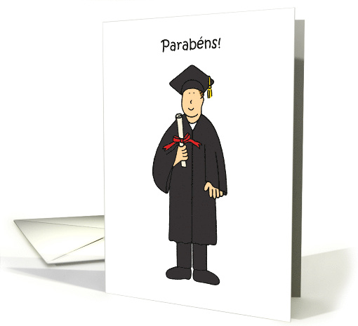 Portuguese Graduation Congratulations for Him Parabens card (1687720)