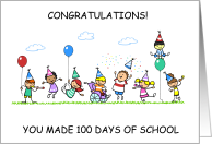 Congratulations 100th Days of School card