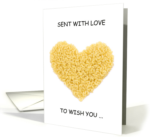 Happy National Macaroni Day July 7th Pasta Heart card (1689538)