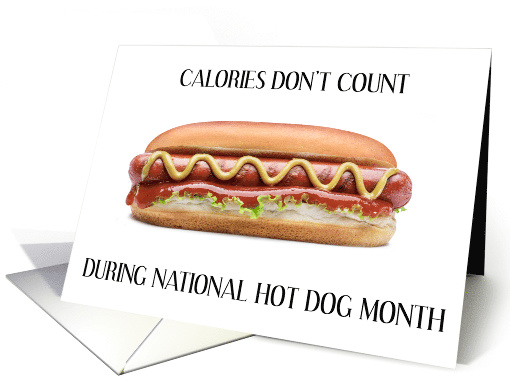 National Hot Dog Month July Delicious Hot Dog card (1691314)