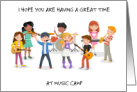 Thinking of You at Music Camp Children Playing Instruments card